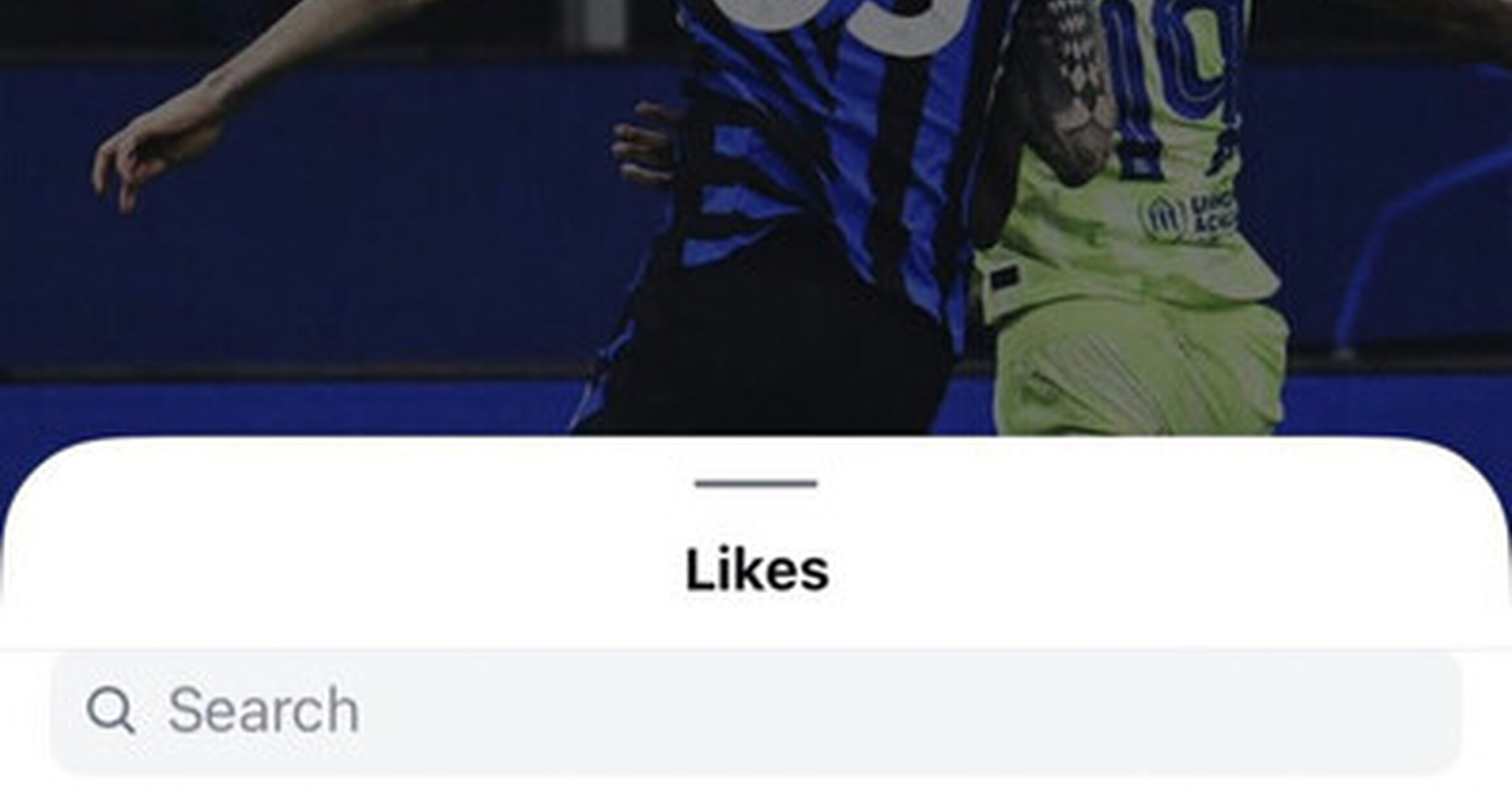 Likes madridistas a posts interistas
