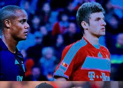 Enlace a Kompany durante la primera y la última temporada de Muller en el Bayern