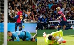 Enlace a Lamine Yamal ya atendió a los dos porteros del Madrid