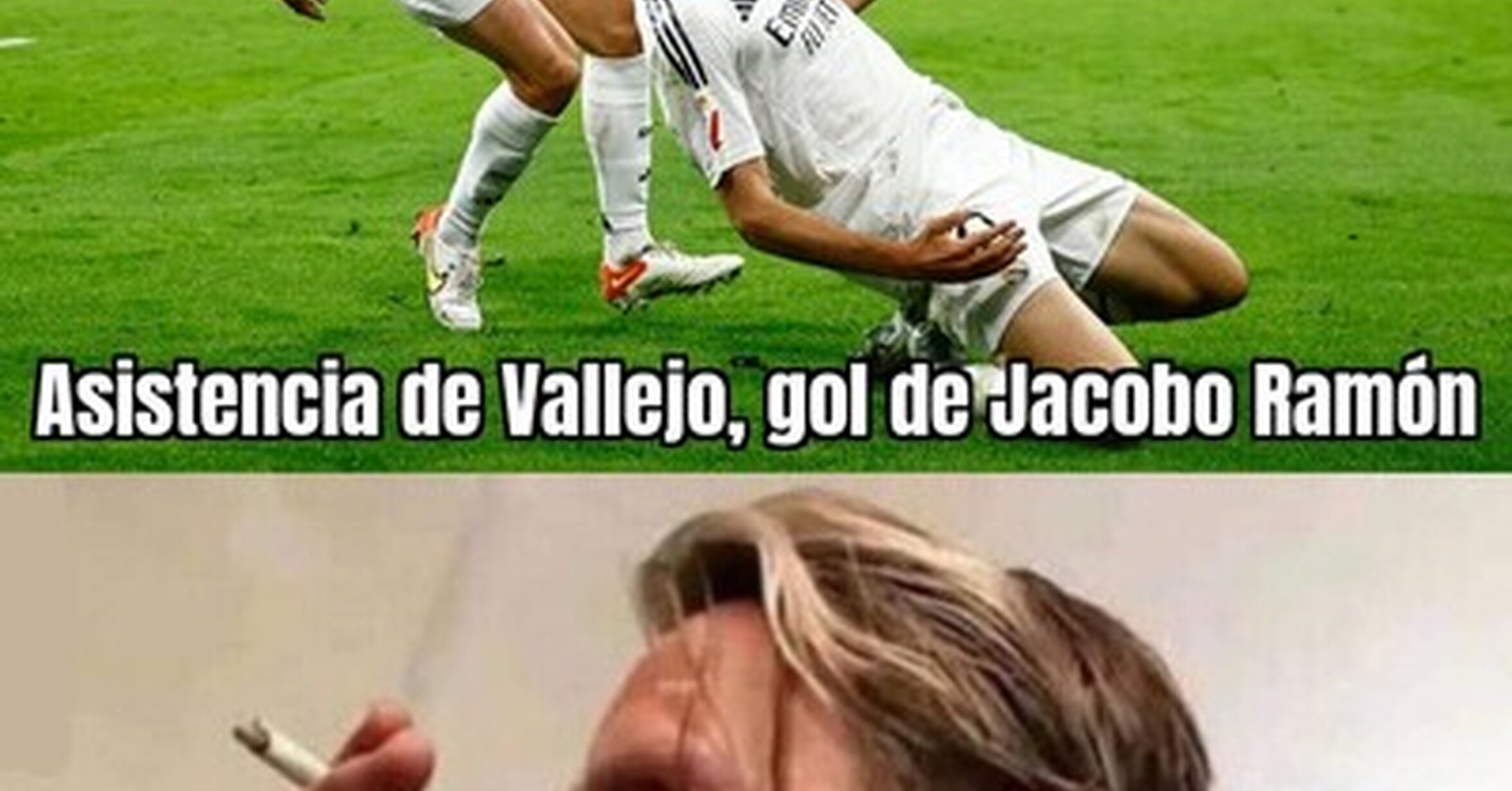 Ayer vi fútbol champagne