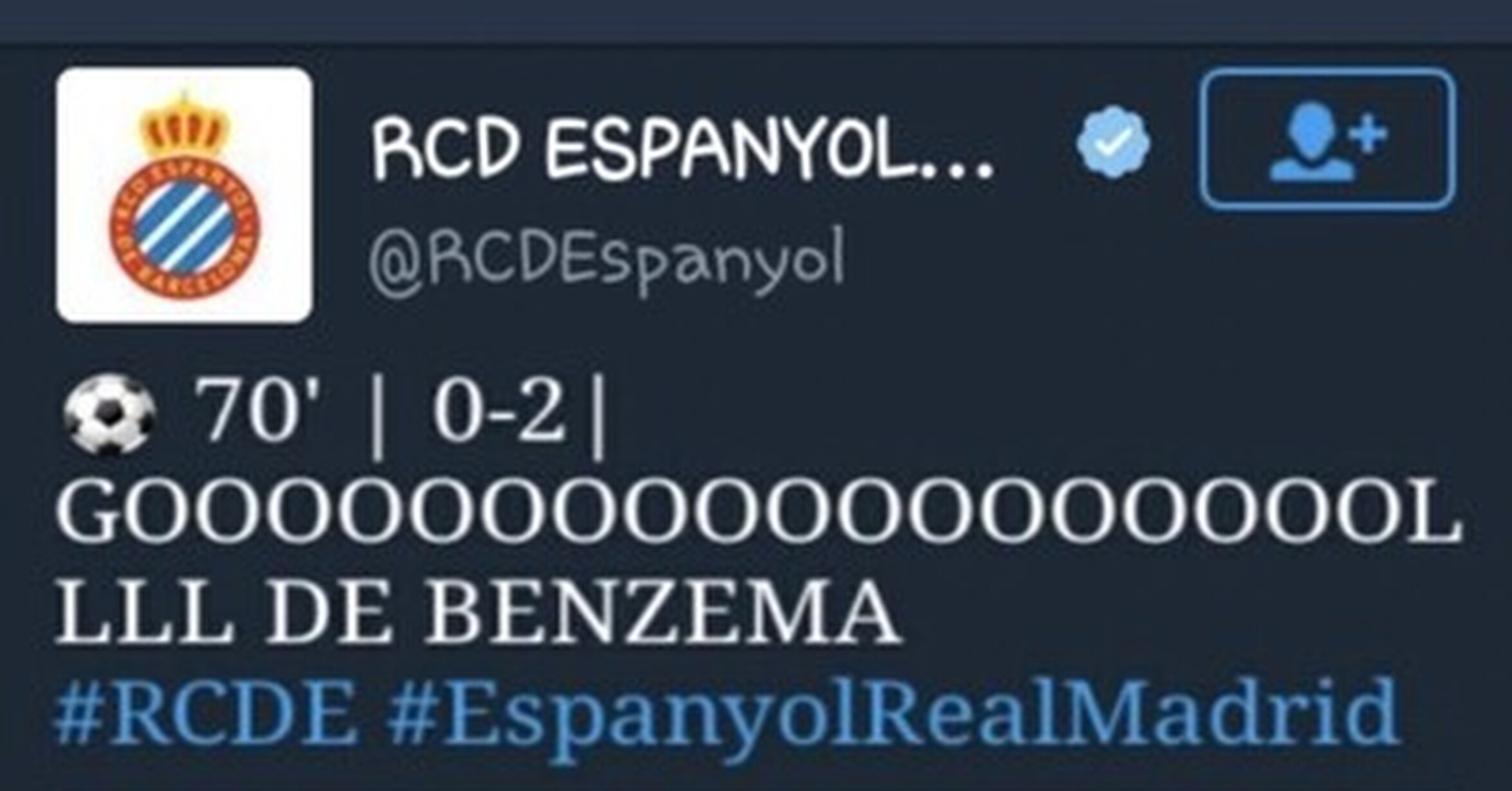 Como olvidar cuando el CM del Espanyol cantó un gol del Madrid...