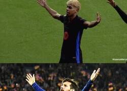 Enlace a Lamine ya celebra como Leo