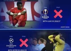 Enlace a Onana ya tiene 3 finales de Europa perdida con 3 clubes distintos
