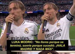 Enlace a Las últimas palabras de Modric en el Bernabéu