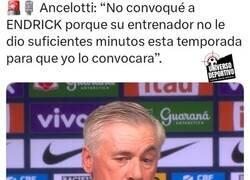 Enlace a Ancelotti habla sobre Endrick