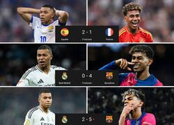 Enlace a Lamine padreó a Mbappé en el último año