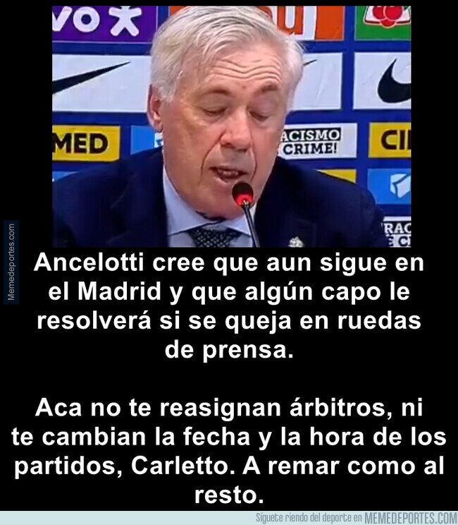 1223725 - Primer choque cultural de Ancelotti. Esto será divertido.