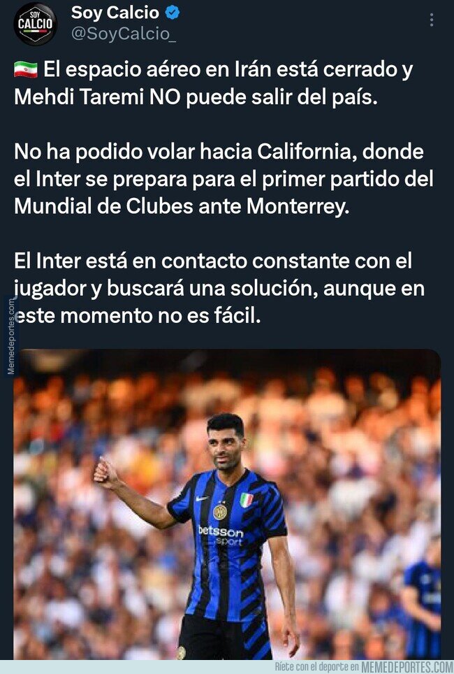 1224363 - Angustia en el Inter por el estado actual de Mehdi Taremi