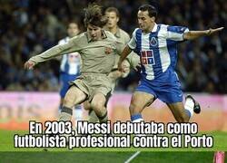 Enlace a Messi contra el Porto 22 años después
