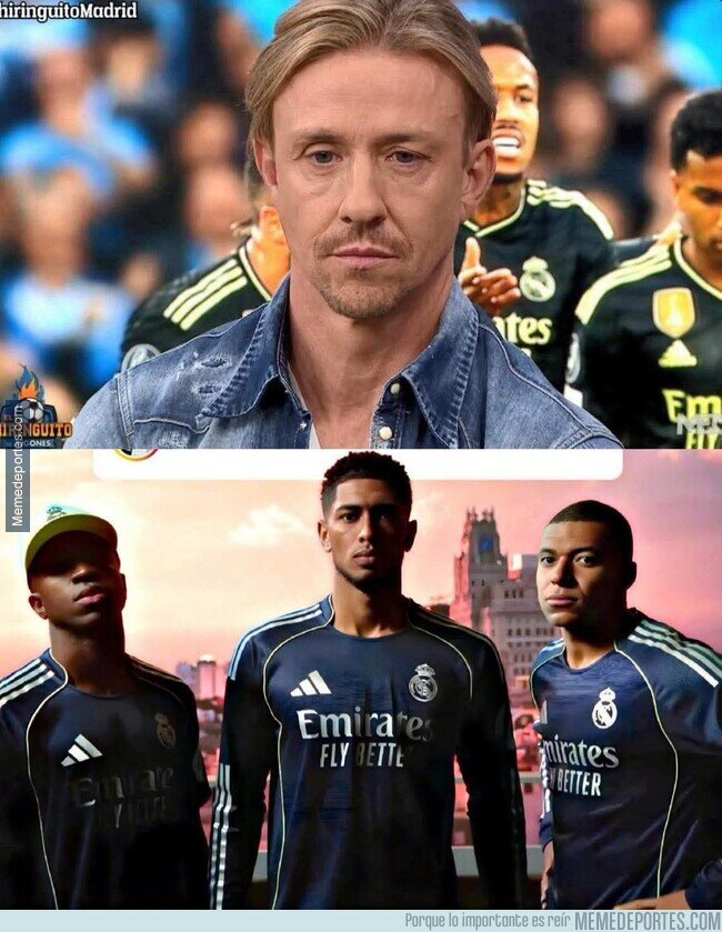 1224886 - Que alguien le revise el pulso a Guti. Vinicius ha salido con gorra a presentar la nueva camiseta del Madrid