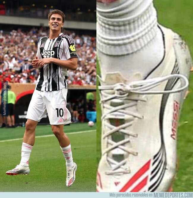1225028 - Yildiz llevando las botas de Messi