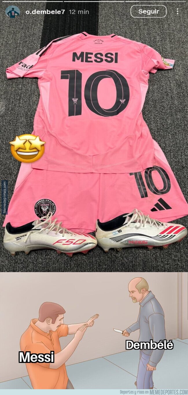 1225370 - Dembélé se llevó toda la ropa de Messi