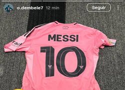 Enlace a Dembélé se llevó toda la ropa de Messi