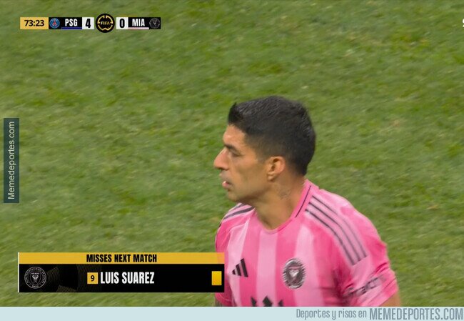 1225397 - No puede ser, Suárez se pierde el próximo partido.