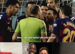 Enlace a Messi y Dembélé ya tienen una comunicación fluida