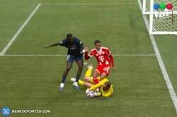 Enlace a Musiala se destroza el tobillo en encontronazo con Donnarumma