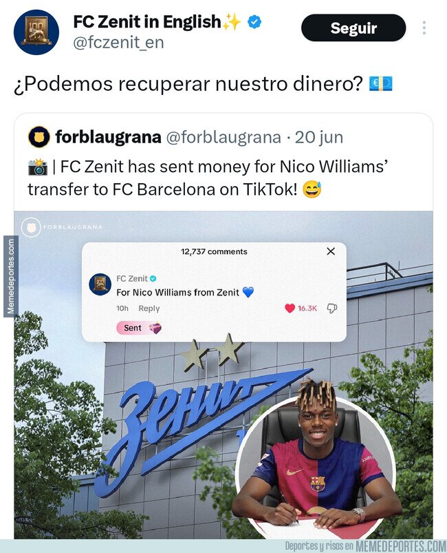 1225783 - El Zenit quiere recuperar su dinero