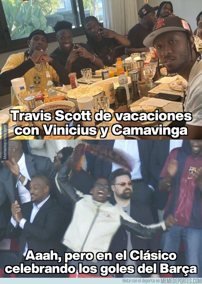 1226578 - El culé Travis Scott se va de vacaciones con madridistas