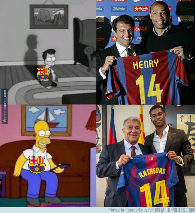 1226580 - Laporta presentando otro atacante con el 14