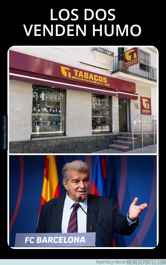 1226636 - Fumar perjudica seriamente la salud, ser barcelonista y creer en Laporta aun más