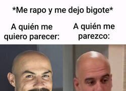 Enlace a Quería ser un calvo con bigote resultón