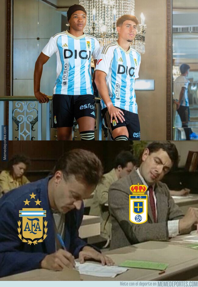 1227094 - El Oviedo vestirá de Argentina para su segunda equipación