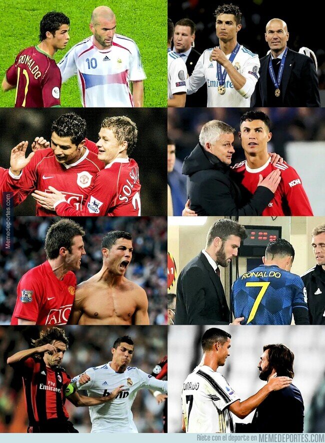 1227324 - Jugadores que coincidieron con Cristiano y luego le entrenaron