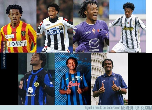 1227414 - Juan Cuadrado llega a su séptimo equipo italiano.