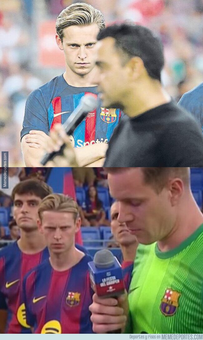 1227663 - De Jong se dedica a mirar mal durante los discursos