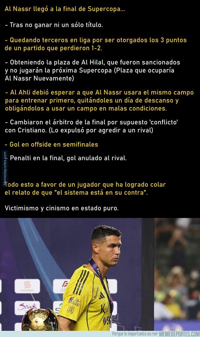 1228408 - Cristiano Ronaldo, cobijado en Arabia y aun así, sin resultados.