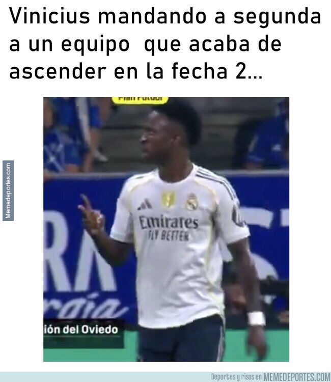 1228462 - El Oviedo no lleva ni 10 minutos en primera y ya entienden el problema de Vinicius