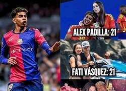 Enlace a Las novias de Lamine Yamal siempre son mayores que él