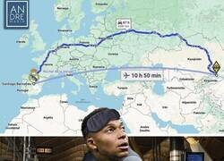 Enlace a El largo viaje que le espera al Real Madrid en Champions