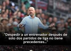 Enlace a Ten Hag se pronuncia sobre su despido tras 2 partidos con el Leverkusen