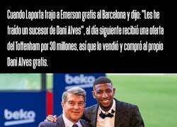 Enlace a Qué raro es Laporta haciendo negocios