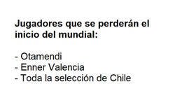 Enlace a Jugadores que se pierden el inicio del mundial
