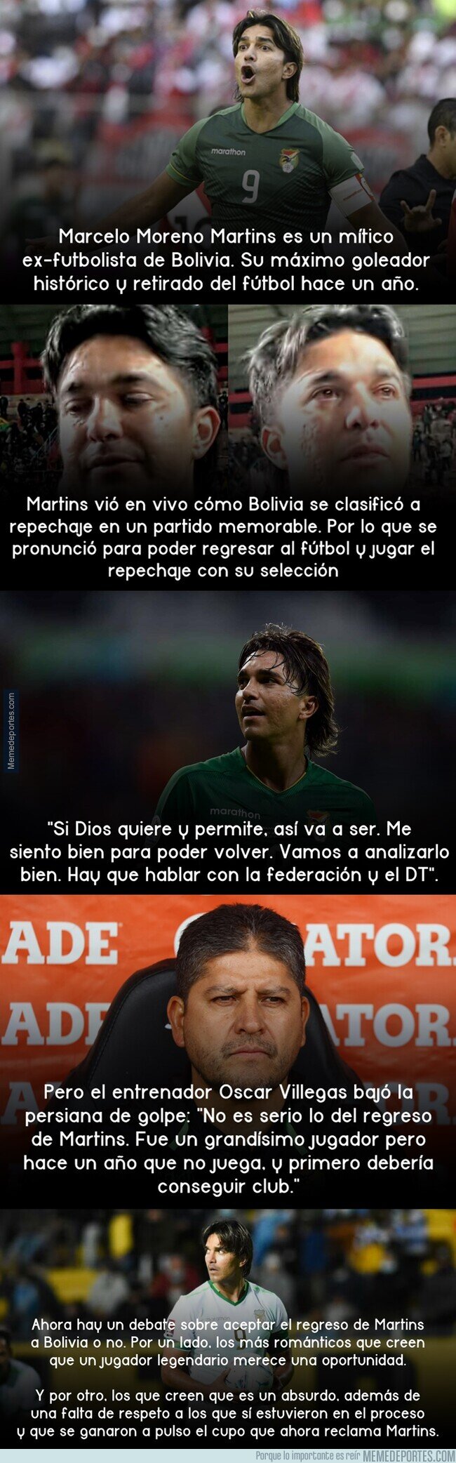 1229693 - Debate en Bolivia sobre el regreso de Moreno Martins a la selección