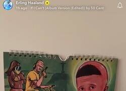 Enlace a Haaland comparte el almanaque más abstracto jamás visto