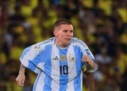 Enlace a Mastantuono con la 10 de Messi