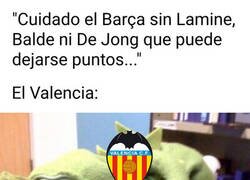 Enlace a El Valencia cada vez que visita Barcelona