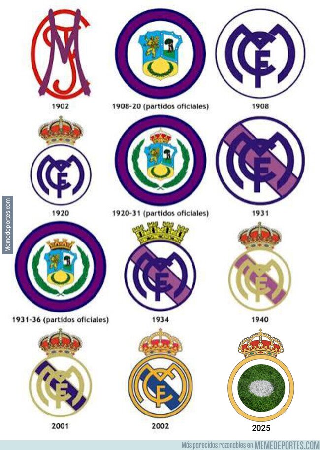 1229964 - La evolución del escudo del Madrid