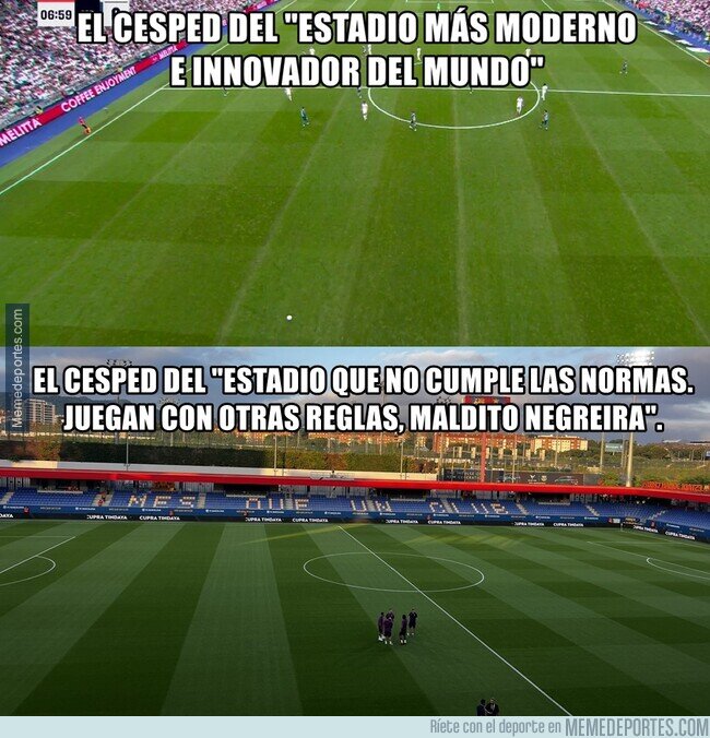 1230170 - Los acólitos del relato opinan sobre el césped de juego