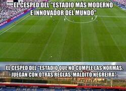 Enlace a Los acólitos del relato opinan sobre el césped de juego