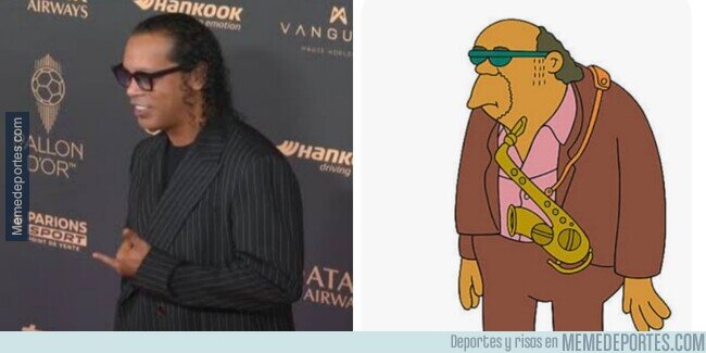 1230321 - ¿Es Ronaldinho el personaje Murphy, encías sangrantes de Los Simpsons?