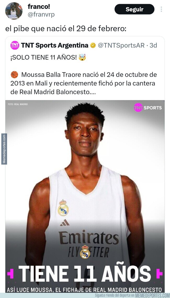 1230695 - Cumplía un año cada tres años