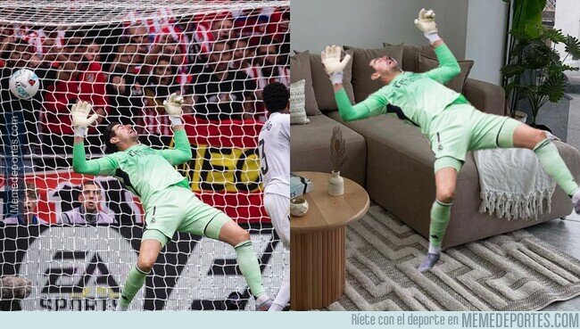 1230939 - Han puesto a dormir a Courtois en el derbi