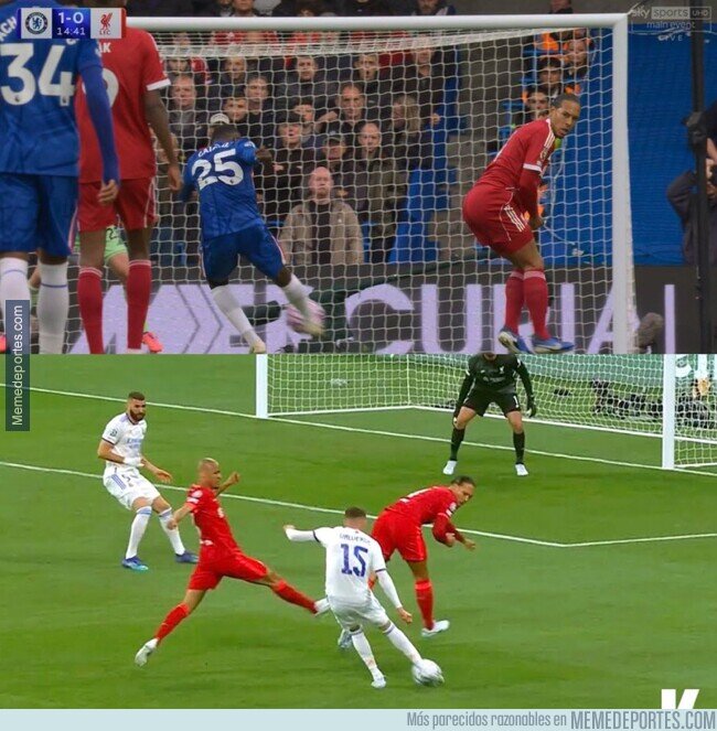 1231193 - Sabes que el Liverpool va a perder cuando Van Dijk pone el culo así
