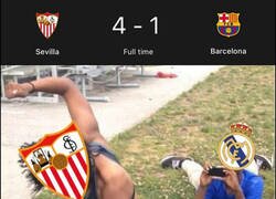 Enlace a Paliza sevillista con el Madrid mirando