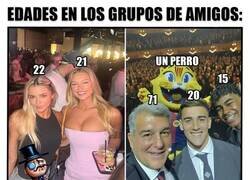 Enlace a Las edades de los amigos