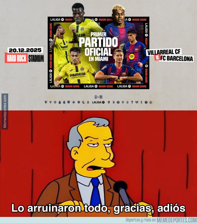 1231348 - Oficial: El Villarreal-Barça se juega en Miami